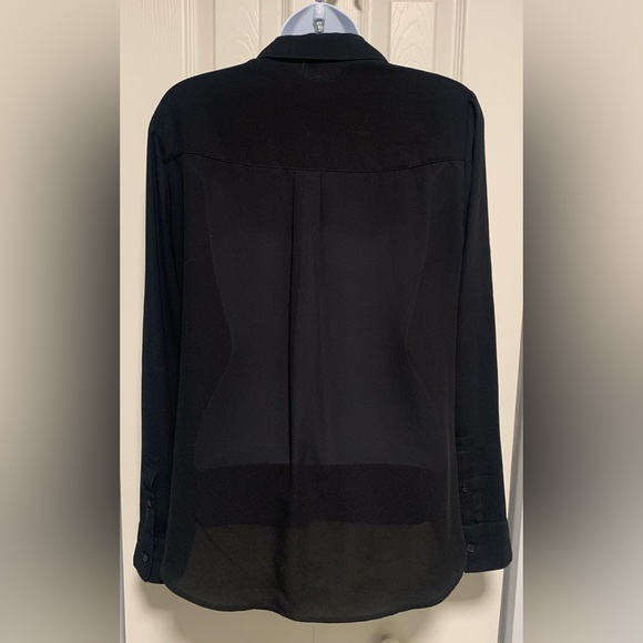 Express Black Portofino Slim Fit Polyester Shirt Size Small - Picture 2 of 8